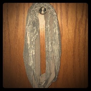 Sequin infinity scarf